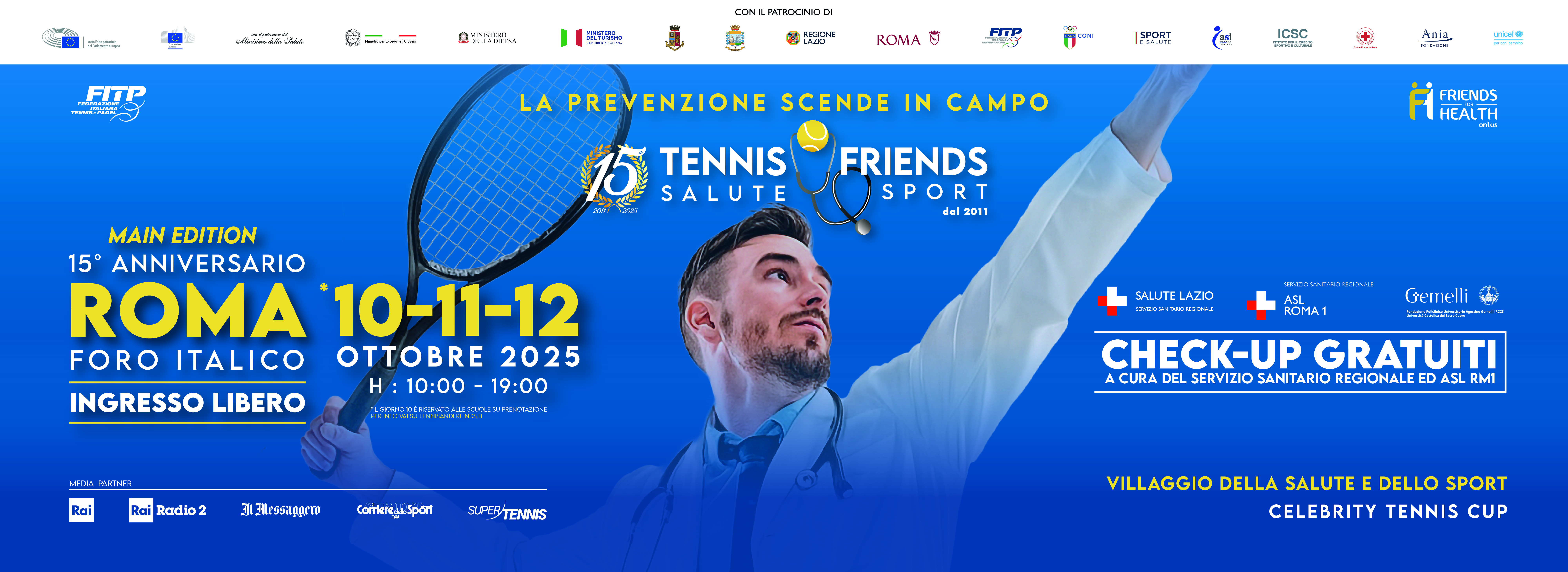 Tennis and Friends Roma 2025 Main Edition