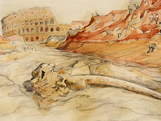 1932, l’elefante e il colle perduto-Foto: sito ufficiale dei Mercati di Traiano