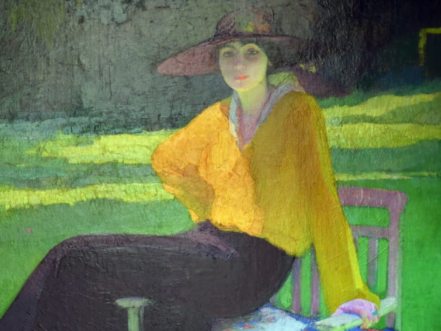 Amedeo Bocchi - Nel Parco - 1919, Olio su tela