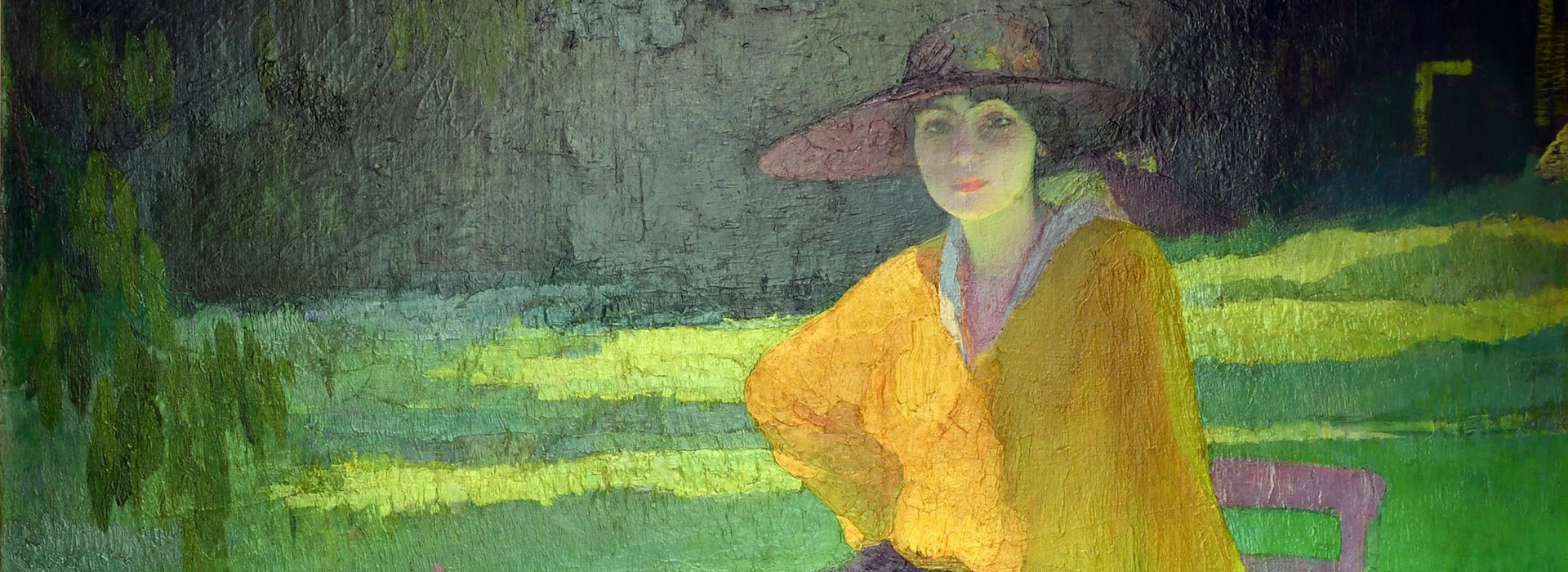 Amedeo Bocchi - Nel Parco - 1919, Olio su tela