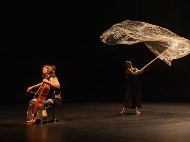 Sasha Waltz/Anastasia Kobekina - "Bach Cello Dance"-Foto: pagina ufficiale Facebook del Romaeuropa Festival Sasha Waltz/Anastasia Kobekina - "Bach Cello Dance"-Foto: pagina ufficiale Facebook del Romaeuropa Festival