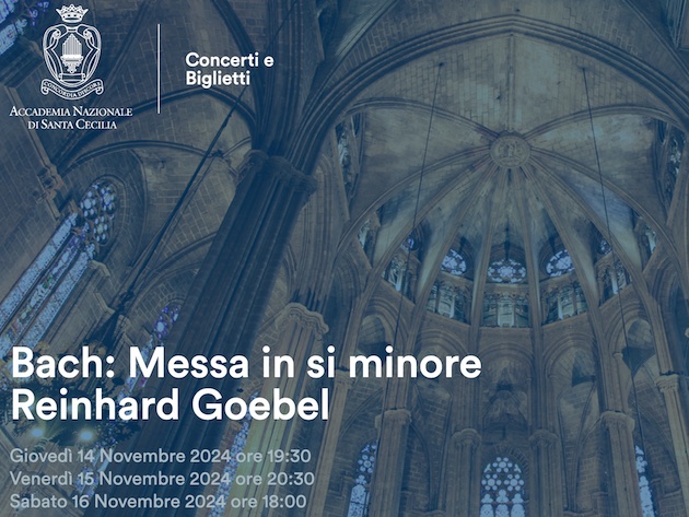 Bach: Messa in si minore / Reinhard Goebel-Foto: sito ufficiale dell'Accademia di Santa Cecilia