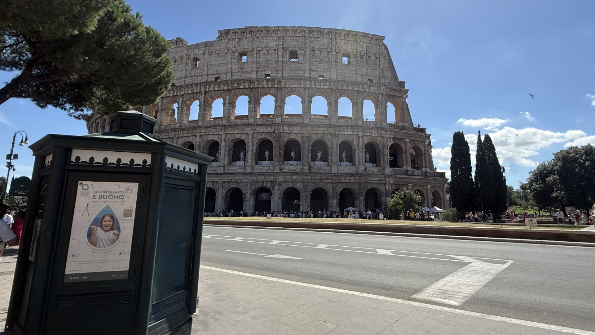 Casa dell'Acqua davanti al Colosseo ph. Turismo Roma