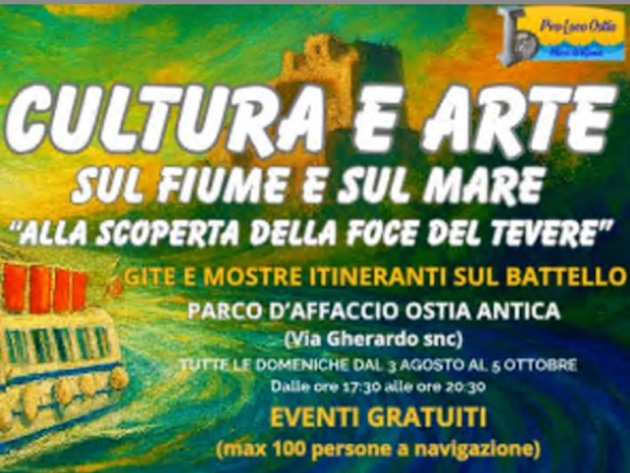 Cultura e arte sul fiume e sul mare-Foto: locandina ufficiale della manifestazione