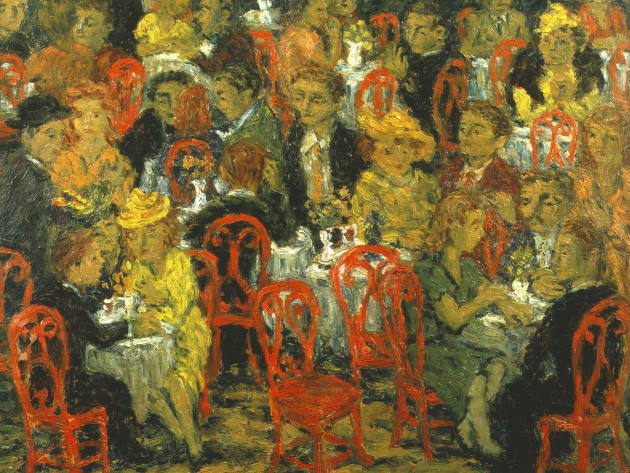 Estetica della deformazione. Protagonisti dell'Espressionismo Italiano-Foto: Arnaldo Badodi, "Caffè", (1940), olio su compensato, Collezione Iannaccone