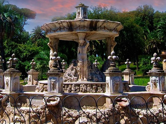 Fontana del Putto a Villa Doria Pamphilj foto sito ufficiale Villa Doria Pamphilj