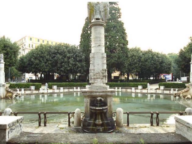 Fontana di piazza Mazzini foto Sovrintendenza Capitolina ai Beni Culturali