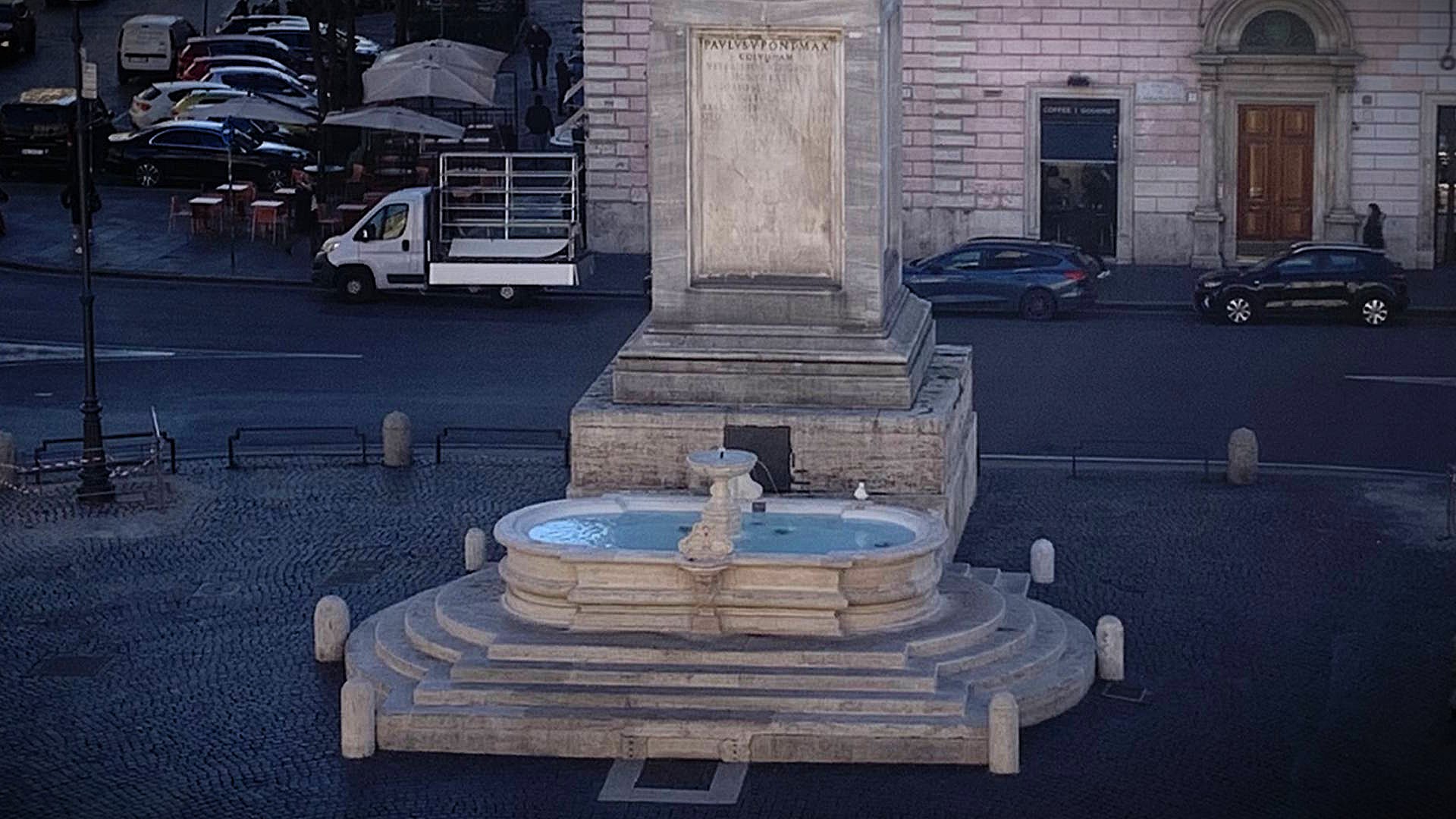 Fontana di Piazza Santa Maria Maggiore ph. Turismo Roma
