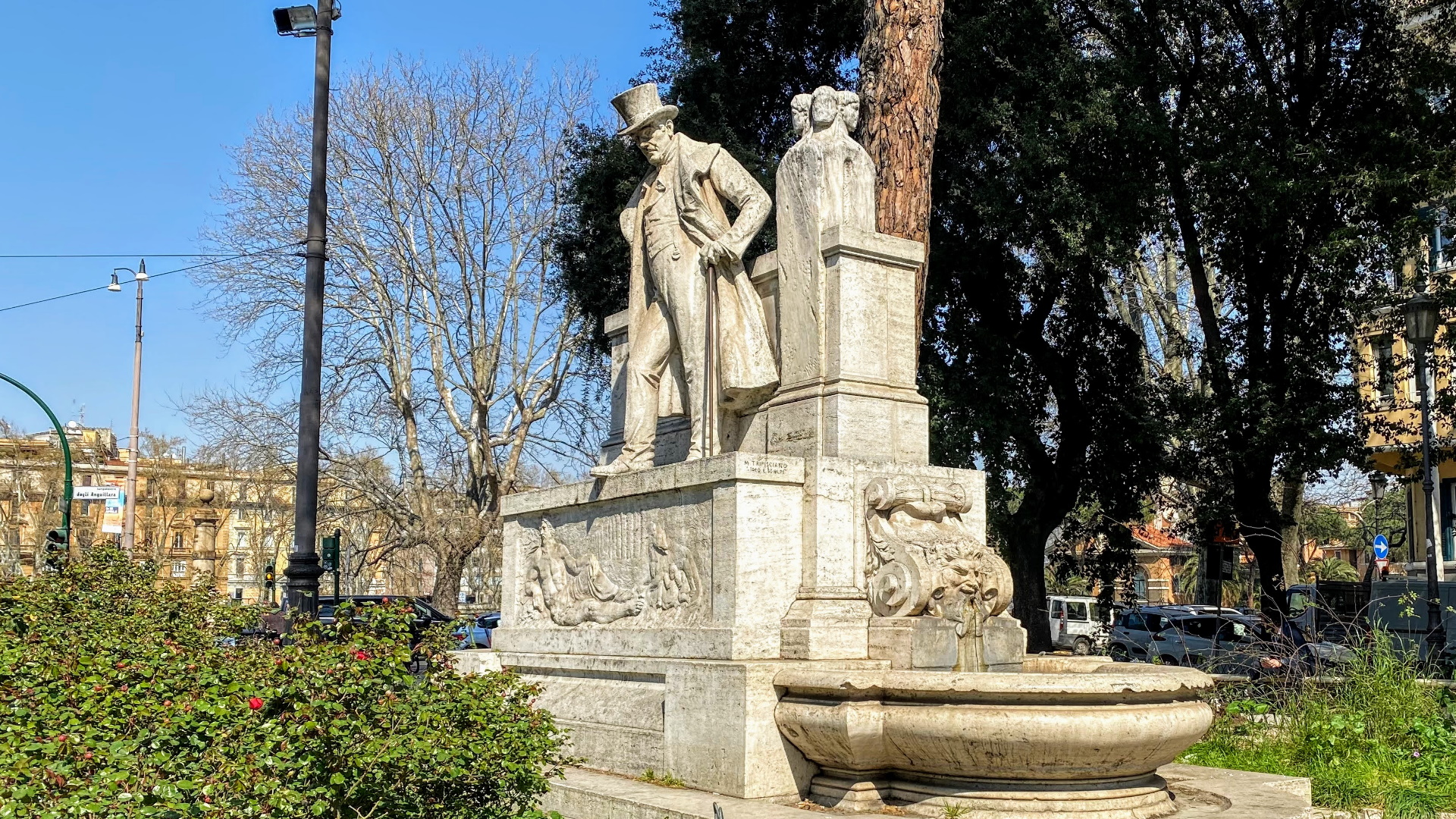 Fontana-Monumento a Giuseppe Gioachino Belli Foto Redazione Turismo Roma