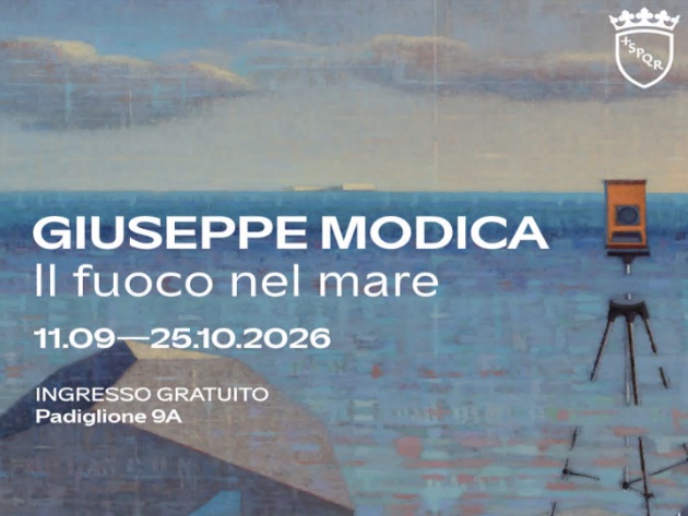 Giuseppe Modica. Il fuoco nel mare-Foto: locandina ufficiale della mostra Giuseppe Modica. Il fuoco nel mare-Foto: locandina ufficiale della mostra