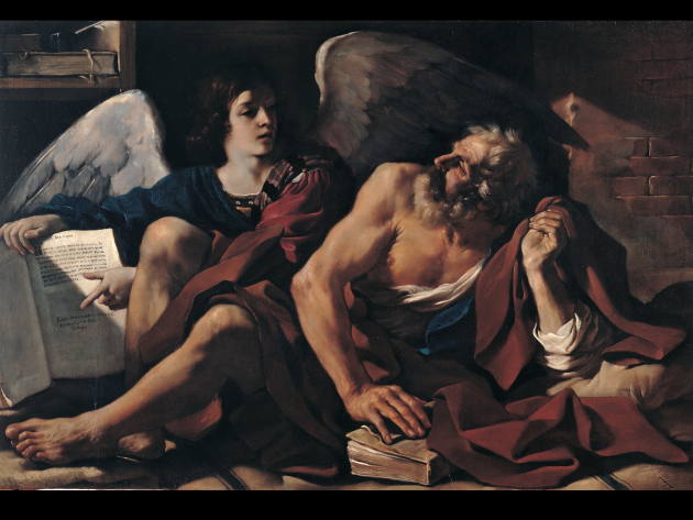 Angeli - Messaggeri, custodi e viandanti, le sublimi creature dall'Antico al Contemporaneo-Foto: Guercino, San Matteo e l’Angelo (1622), olio su tela, inv. PC55, Pinacoteca Capitolina Angeli - Messaggeri, custodi e viandanti, le sublimi creature dall'Antico al Contemporaneo-Foto: Guercino, San Matteo e l’Angelo (1622), olio su tela, inv. PC55, Pinacoteca Capitolina