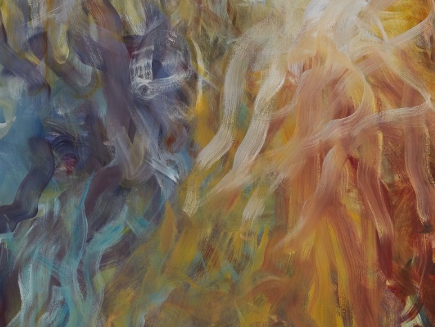 "Magical Thinking", 2016, olio su tela, 250x209cm, particolare "Magical Thinking", 2016, olio su tela, 250x209cm, particolare