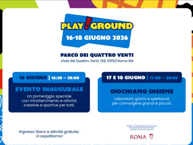 Play!Ground Together-Foto: locandina ufficiale della manifestazione Play!Ground Together-Foto: locandina ufficiale della manifestazione