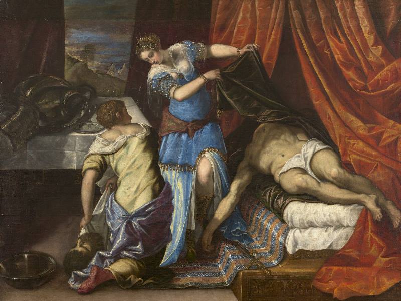 Jacopo Robusti, detto il Tintoretto, bottega di, Giuditta e Oloferne, Museo Nacional del Prado, Madrid