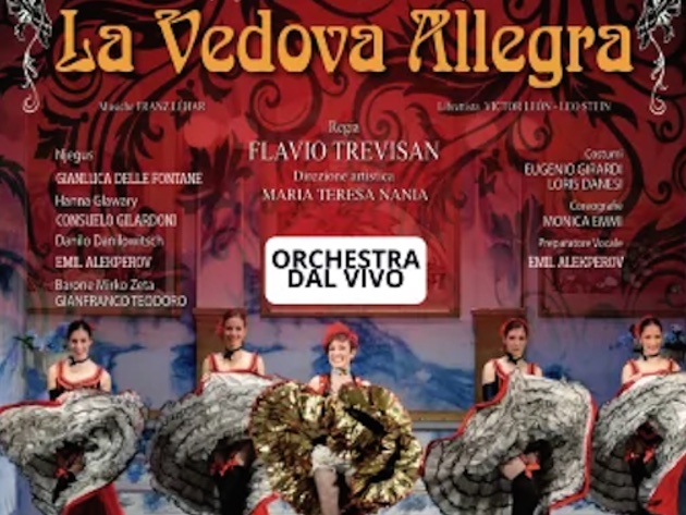 La Vedova Allegra-Foto: locandina ufficiale dello spettacolo La Vedova Allegra-Foto: locandina ufficiale dello spettacolo