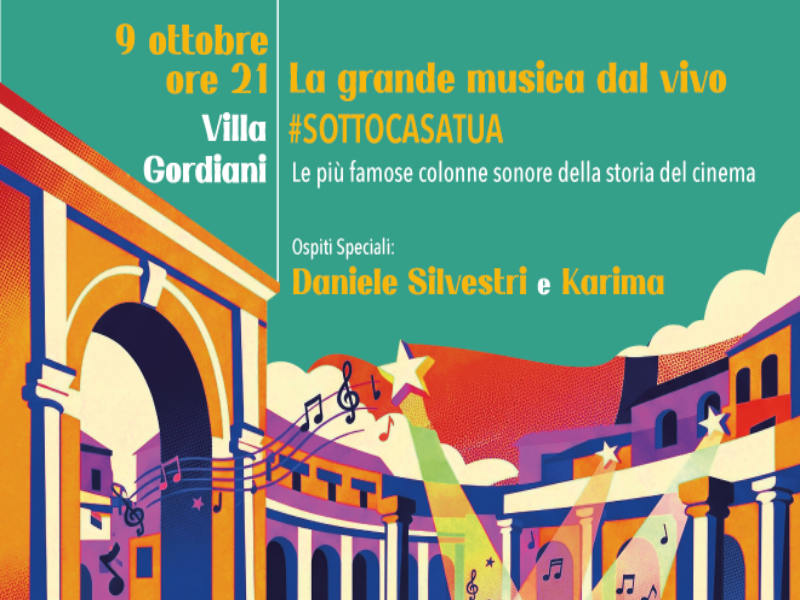La grande musica dal vivo #sottocasatua-Foto: locandina ufficiale della manifestazione