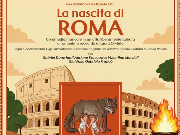 La nascita di Roma-Foto: locandina ufficiale dello spettacolo
