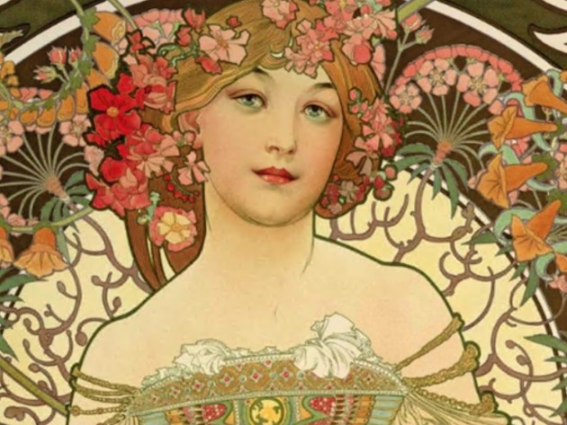 Mucha-Foto: Alphonse Mucha, Reverie, 1896 – litografia - 68x50 cm, Collezione privata