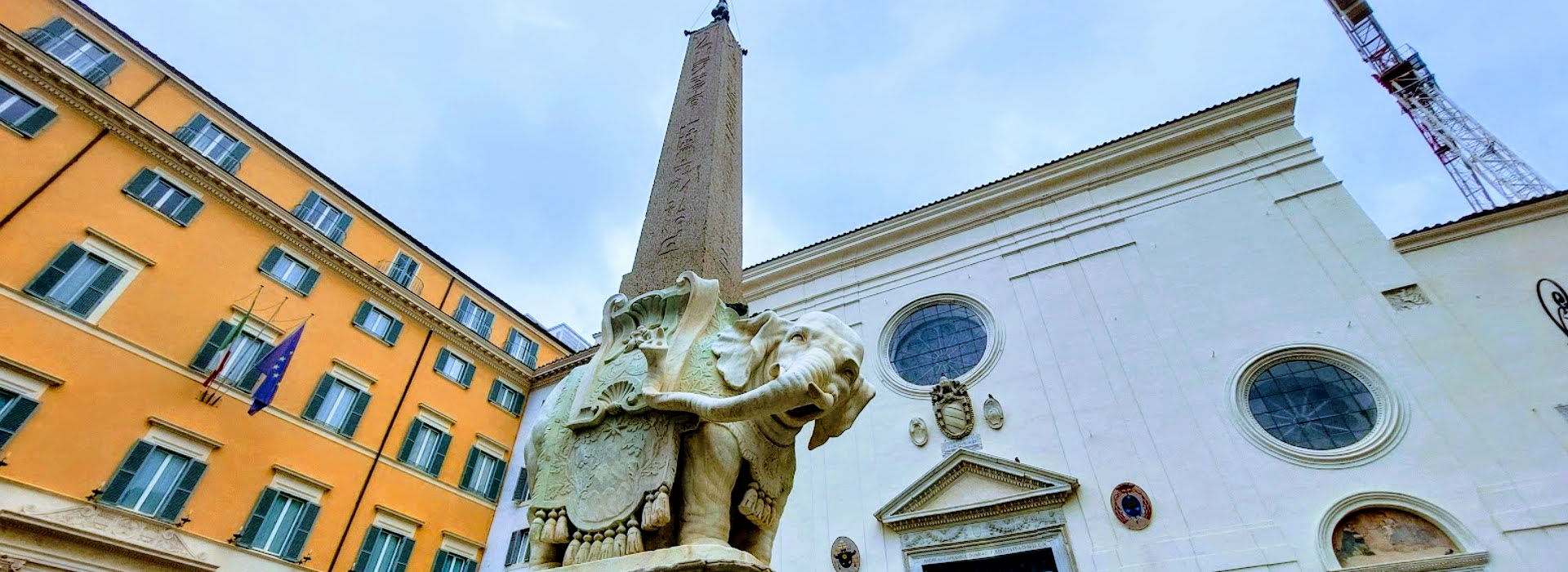 Obelisco della Minerva Bernini basamento con piccolo elefante