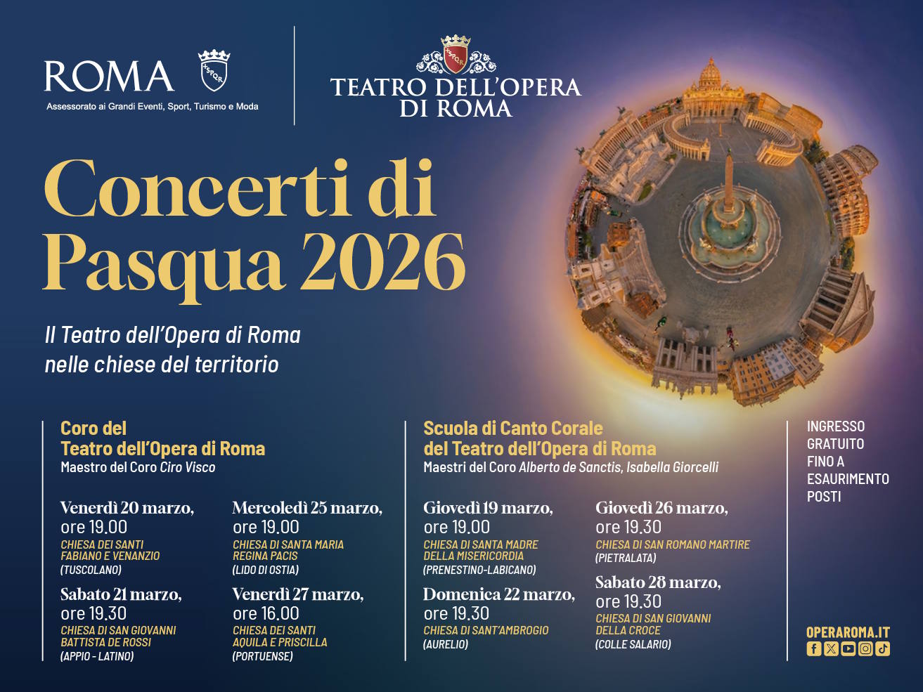 Concerti di Pasqua 2026
