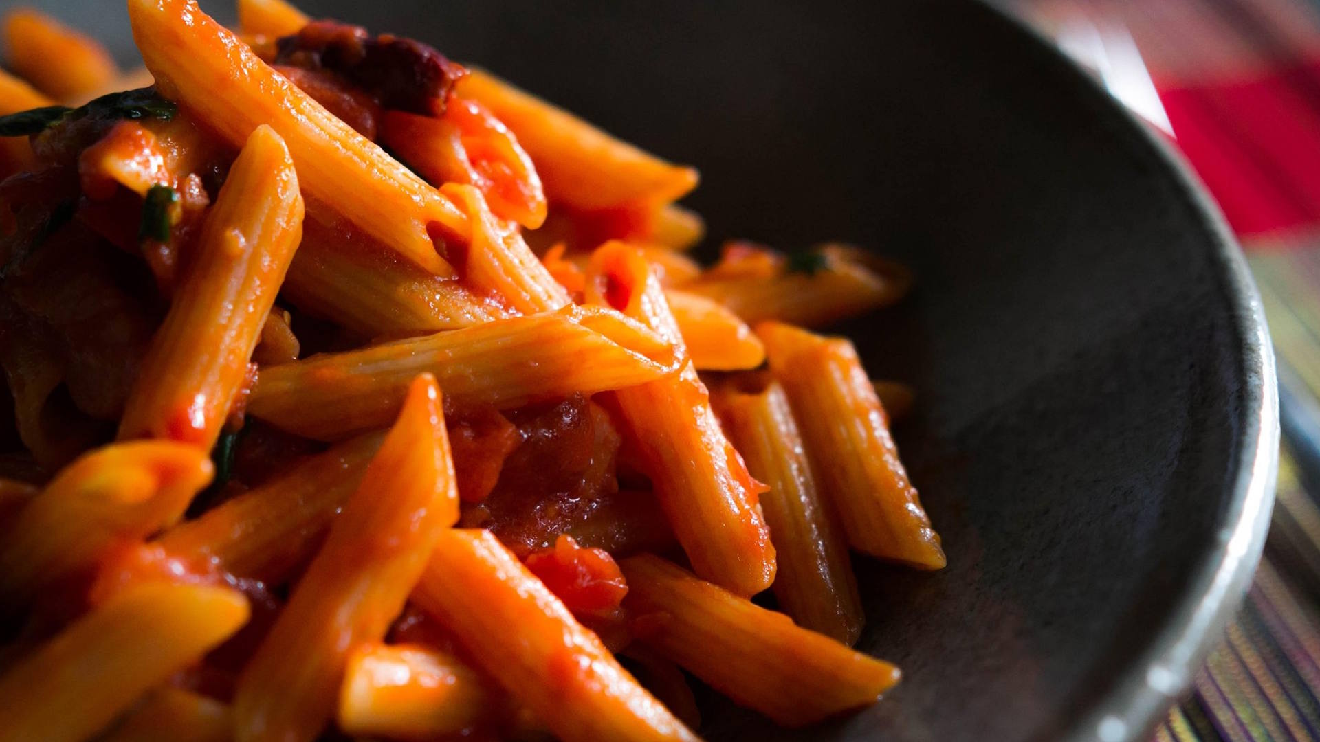 Penne all'arrabbiata Penne all'arrabbiata