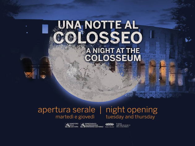 Una Notte al Colosseo-Foto: locandina ufficiale della manifestazione Una Notte al Colosseo-Foto: locandina ufficiale della manifestazione