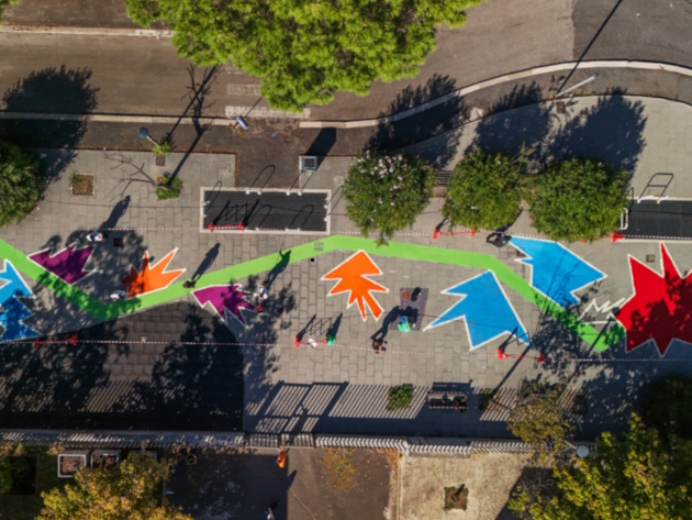 Girasole di ScombinAnto | Blu Art nel IV municipio Girasole di ScombinAnto | Blu Art nel IV municipio