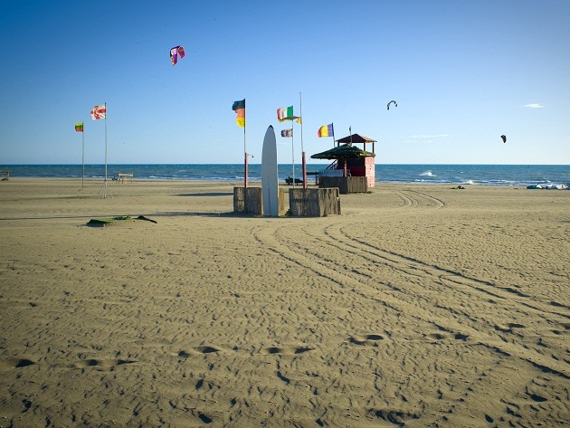 La spiaggia di Ostia