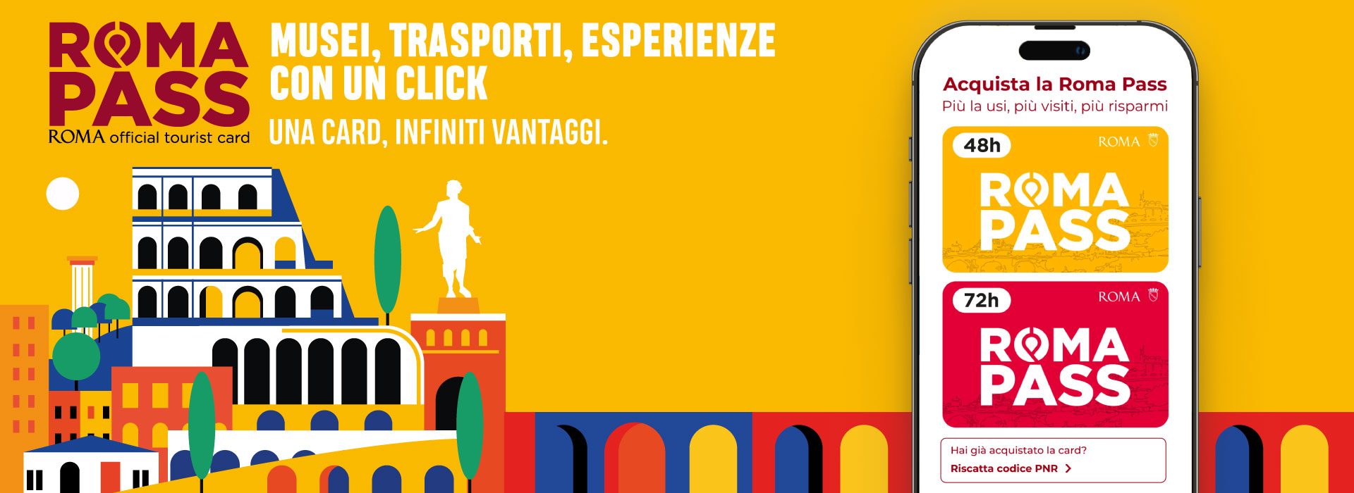 Roma Pass - La card turistica ufficiale di Roma Roma Pass - La card turistica ufficiale di Roma