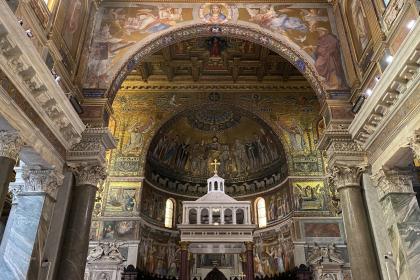 Basilica di Santa Maria in Trastevere, Storie della Vergine di Pietro Cavallini