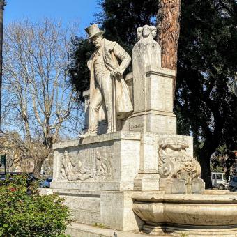 Fontana-Monumento a Giuseppe Gioachino Belli Foto Redazione Turismo Roma