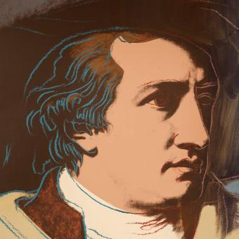 Andy Warhol: J.W. Goethe, serigrafia, 1982, Casa di Goethe