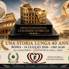 Premio internazionale Colosseo d’oro 5.0-Foto: locandina ufficiale della manifestazione Premio internazionale Colosseo d’oro 5.0-Foto: locandina ufficiale della manifestazione
