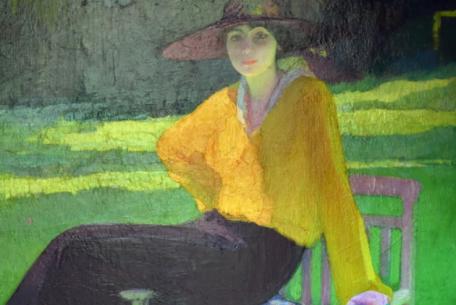 Amedeo Bocchi - Nel Parco - 1919, Olio su tela Amedeo Bocchi - Nel Parco - 1919, Olio su tela