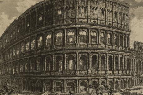 IV 9, Piranesi, Kolosseum, Außenansicht IV 9, Piranesi, Kolosseum, Außenansicht