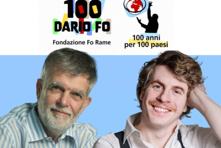 Jacopo Fo, Lodo Guenzi – Jacopo Fo racconta le canzoni di Dario Fo-Foto: locandina ufficiale dello spettacolo
