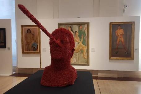 Jan Fabre, L'amore per la menzogna dell'immaginazione, 2022, courtesy the artist and Mucciaccia Gallery © Angelos bv photo: Lieven Herreman Jan Fabre, L'amore per la menzogna dell'immaginazione (The Love for the lie of the Imagination) 2022, courtesy the artist and Mucciaccia Gallery © Angelos bv photo: Lieven Herreman
