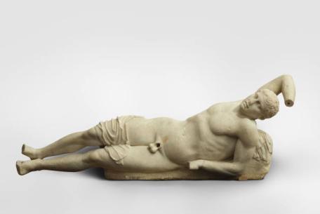 La Grecia a Roma-Foto: Niobide ferito, marmo pario, 440-430 a.C., Copenhagen, Ny Carlsberg Glyptotek