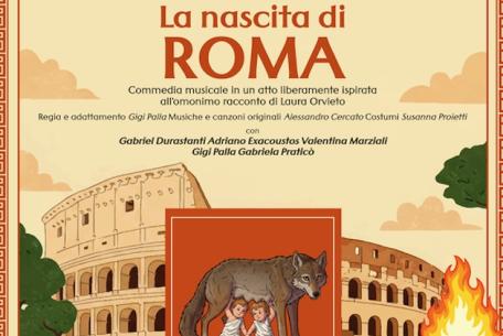 La nascita di Roma-Foto: locandina ufficiale dello spettacolo La nascita di Roma-Foto: locandina ufficiale dello spettacolo