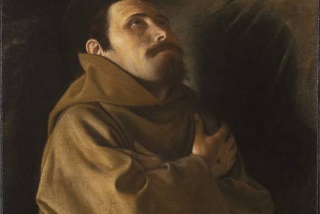 Orazio Gentileschi, San Francesco in estasi, Collezione privata, Courtesy Benappi Fine Art, dettaglio Orazio Gentileschi, San Francesco in estasi, Collezione privata, Courtesy Benappi Fine Art, dettaglio