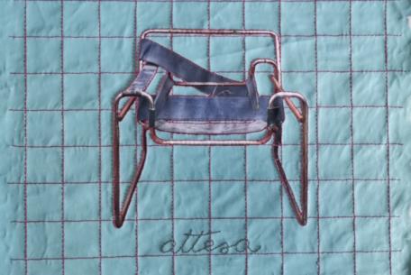 Piero Angelo Orecchioni, Attese, 2024. Stampa fotografica su tela, smalto, acrilico