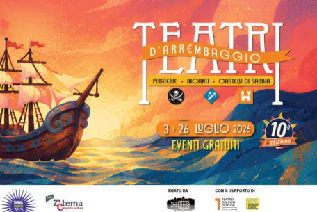 Teatri d'arrembaggio: Piraterie, InCanti e Castelli di Sabbia-Foto: locandina ufficiale della manifestazione Teatri d'arrembaggio: Piraterie, InCanti e Castelli di Sabbia-Foto: locandina ufficiale della manifestazione