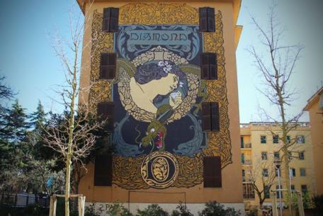 Street art diamond Street art diamond