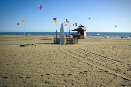 La spiaggia di Ostia
