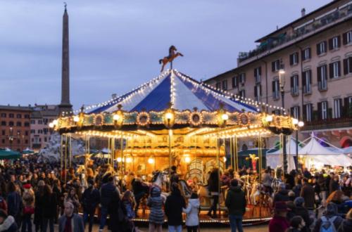 Giostrina in Piazza Navona ph. Turismo Roma