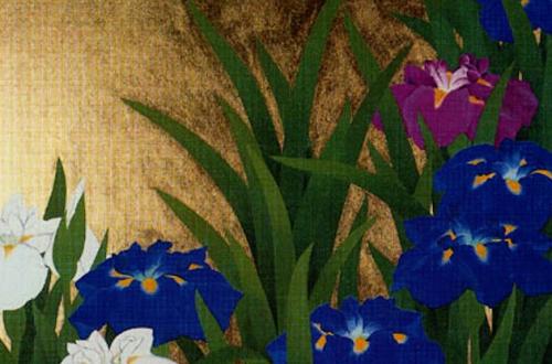 L'iris e la zucca-Foto: sito ufficiale dell'Istituto Giapponese di Cultura