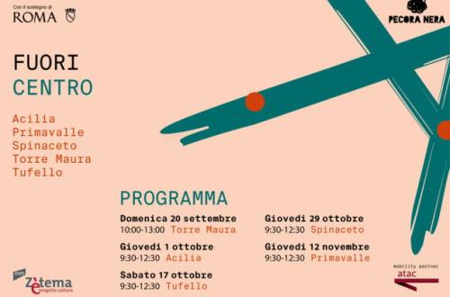 Fuori Centro - cinque quartieri di Roma da scoprire attraverso il cibo e il territorio-Foto: locandina ufficiale della manifestazione Fuori Centro - cinque quartieri di Roma da scoprire attraverso il cibo e il territorio-Foto: locandina ufficiale della manifestazione