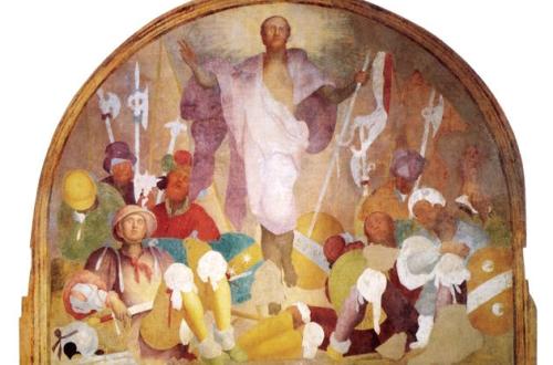 Pontormo (Jacopo da Pontormo), Resurrezione, 1523 - 1525 affresco staccato, cm 232 x 291 Firenze, Arcidiocesi - Certosa di San Lorenzo al Galluzzo ph. Ottaviano Caruso Pontormo (Jacopo da Pontormo), Resurrezione, 1523 - 1525 affresco staccato, cm 232 x 291 Firenze, Arcidiocesi - Certosa di San Lorenzo al Galluzzo ph. Ottaviano Caruso