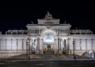 Accensione facciata Palazzo Esposizioni, un nuovo capitolo di luce per la Capitale-Foto: Cartella stampa