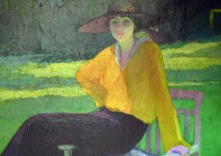 Amedeo Bocchi - Nel Parco - 1919, Olio su tela Amedeo Bocchi - Nel Parco - 1919, Olio su tela